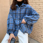 Retro style Batwing-sleeve Loose Outwear blouse shirt for Women