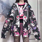 Harajuku streetwear plus size long sleeve zipper hooded jacket - Veooy