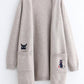 Loose cats embroidery sweater cardigan #PR1007