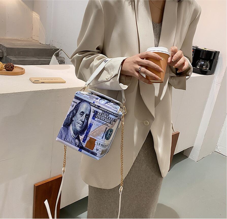 Fashion dollar pattern ladies pu handbag/crossbody bag #PR1058 - Veooy