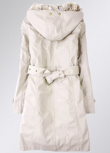 Harajuku style Faux Fur Lined Coat #YYL-368 - Veooy