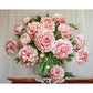 Abundant Pink Flowers - Van-Go Paint-By-Number Kit - Veooy