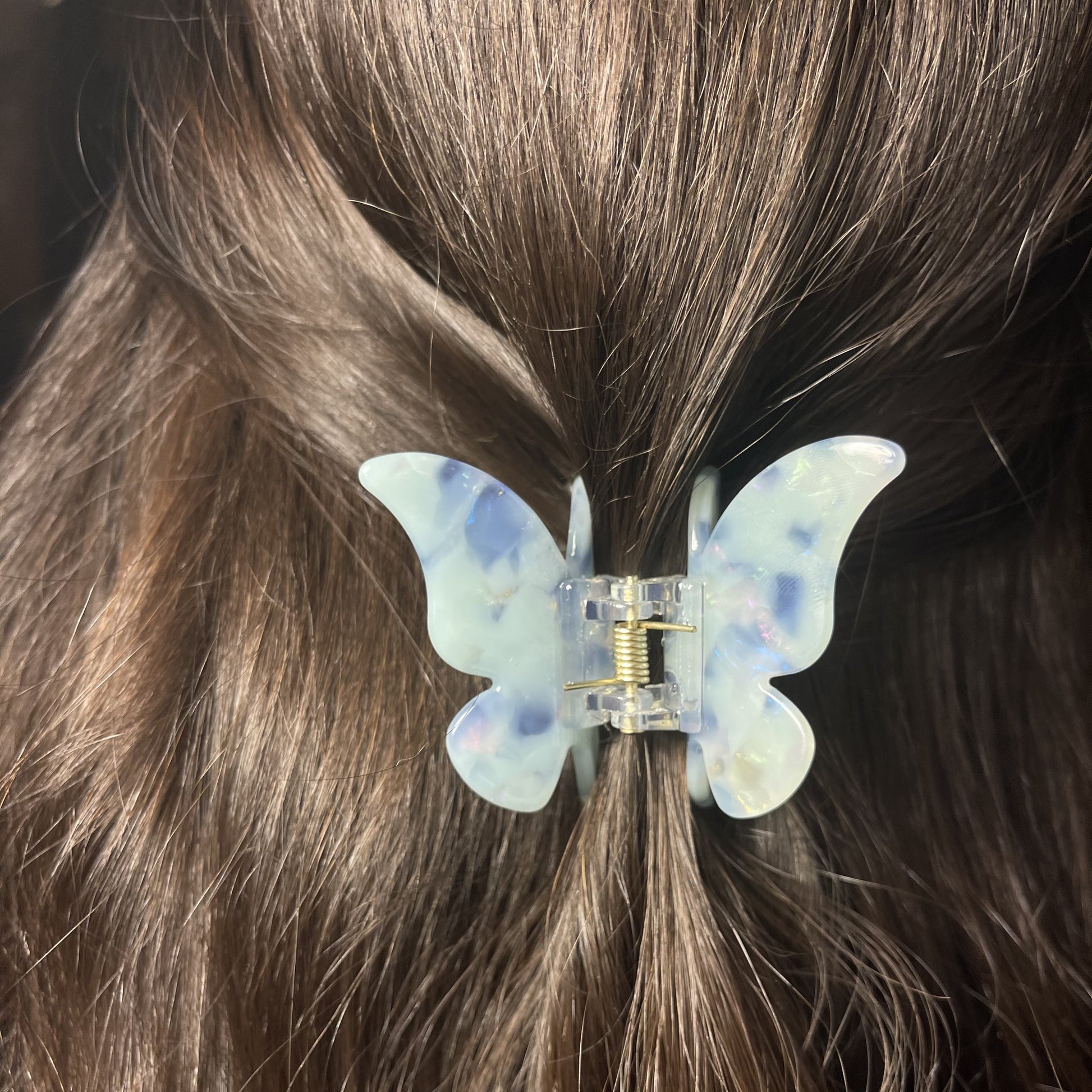 Blue Babe Butterfly Hair Clip - Veooy