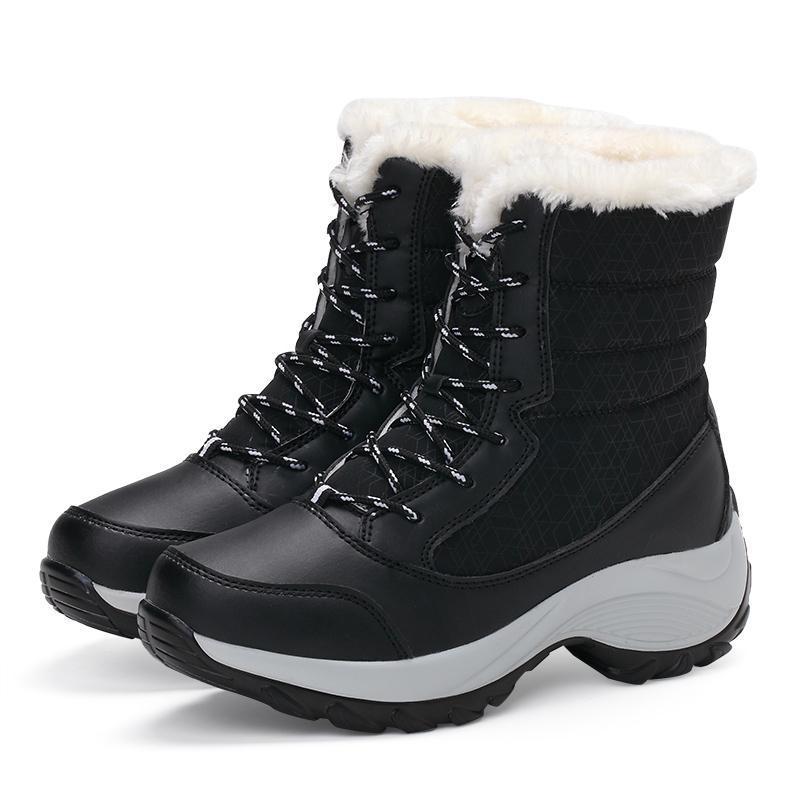 Women High-top Warm Snow Boots - veooy