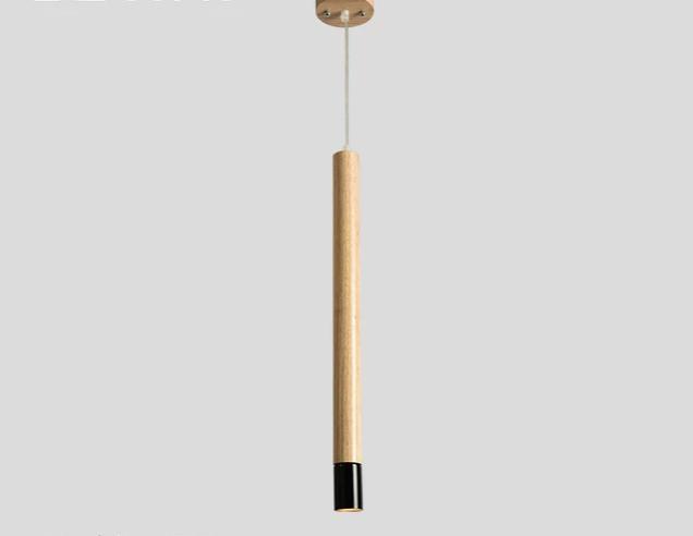 Ambrose - Modern Nordic Long Hanging Wood Light - Veooy