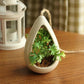 Decorative Ceramic Hanging Planter Pot with Artificial Plant - Veooy