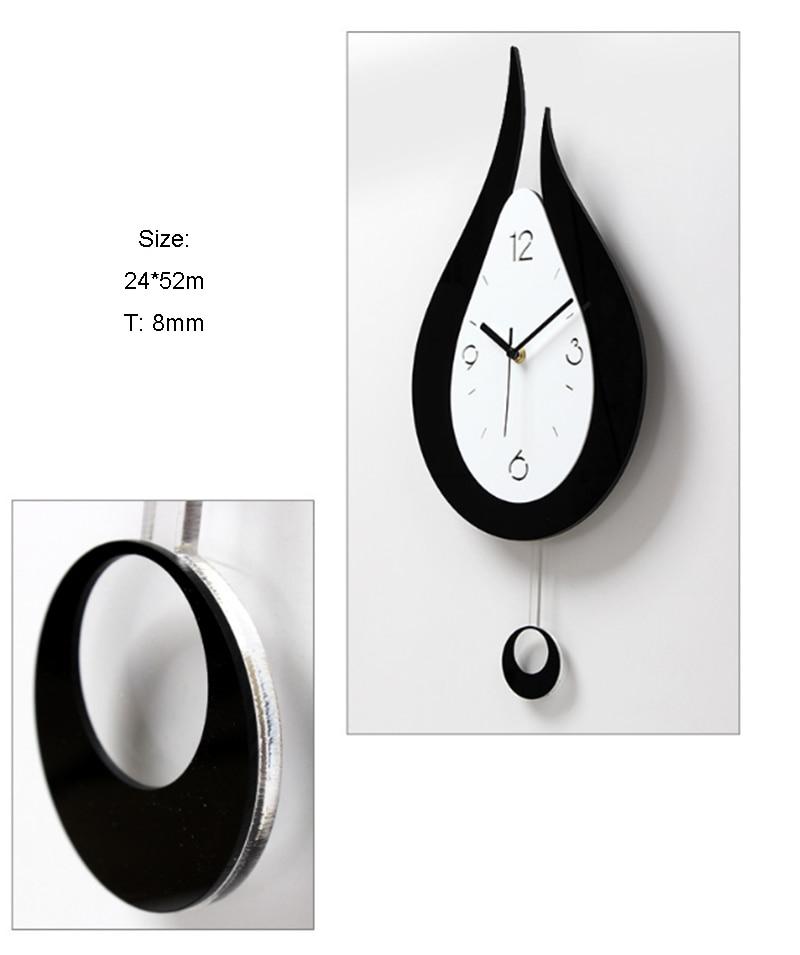 Lyon - Modern Nordic Water Droplet Design Wall Clock