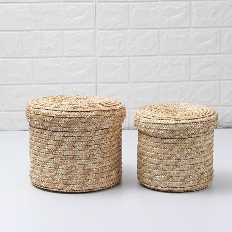 Kade - 3 Piece Handmade Straw Basket Organizer