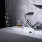 Annetta - Modern Chrome Plated Solid Brass Waterfall Spout Bathroom Faucet - Veooy