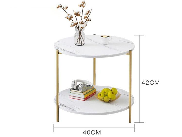Adeline - Vintage Style Two-Layer Wooden Coffee Table - Veooy