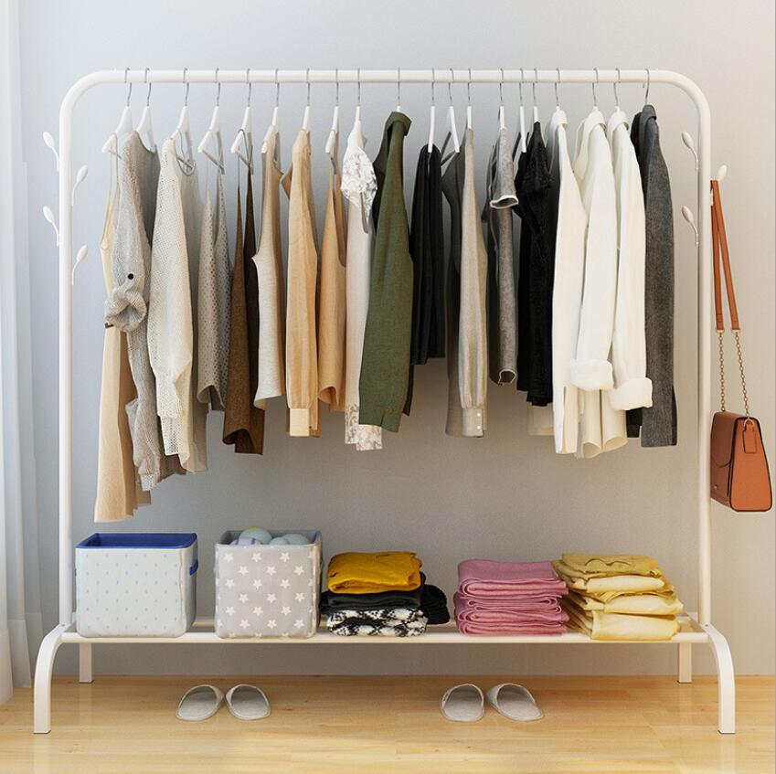 Ciara - Floor Standing Clothes Rack with Shelf - Veooy
