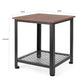 Vernon - Metal Frame Square Double Layer Side Table