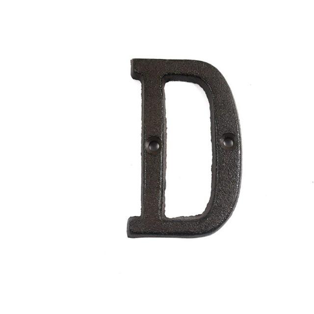 Iron Plate Letter & Number Decor