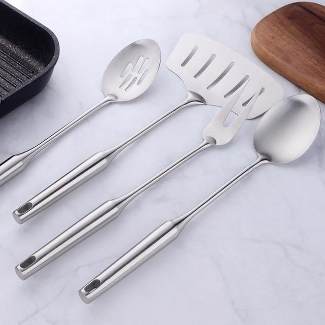 Calla - 4 Piece Long Handle Cooking Utensils - Veooy