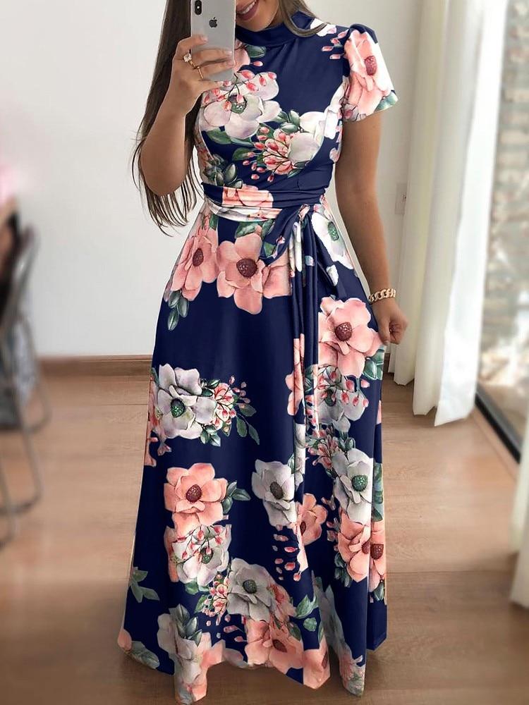 Lilla - Boho Floral Maxi Dress