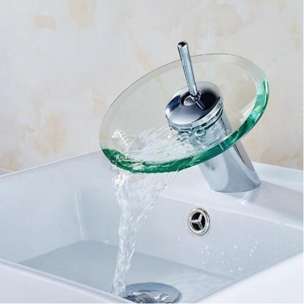 Cascada - Glass Waterfall Bathroom Faucet - Veooy