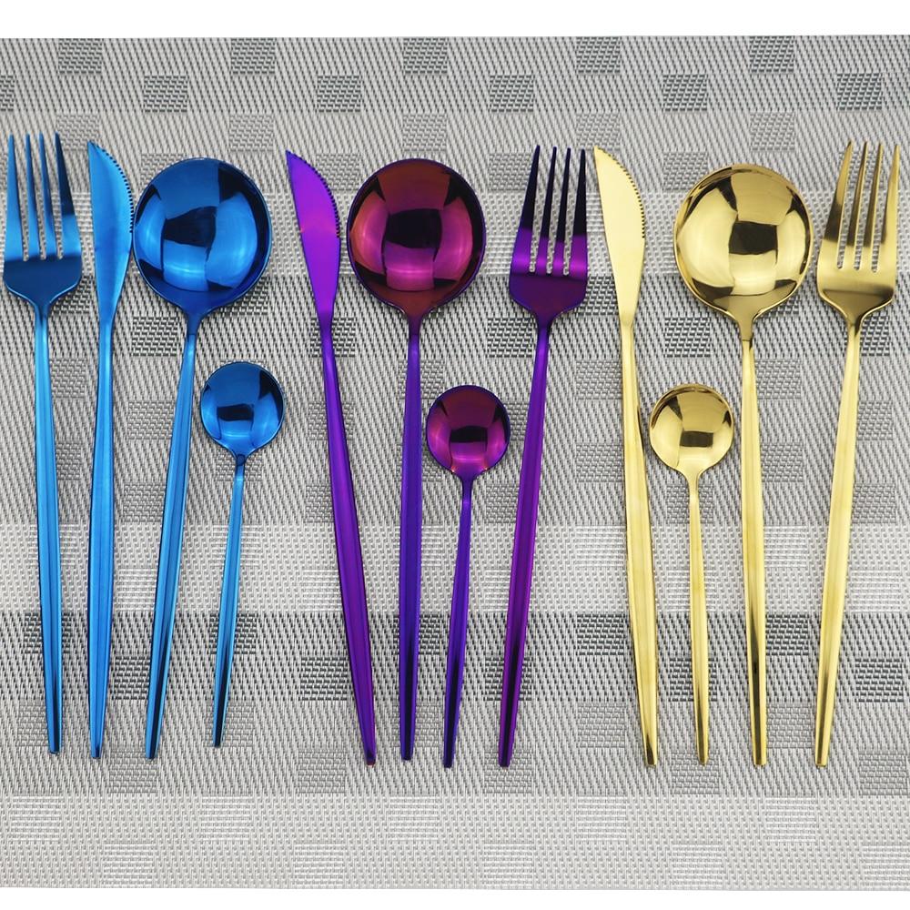 Bright Color Stainless Steel Cutlery Set - Veooy