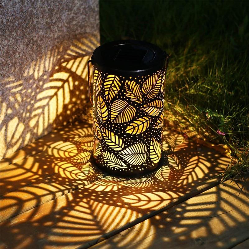 Mateo - Leaf Pattern Shadow Cast Lantern