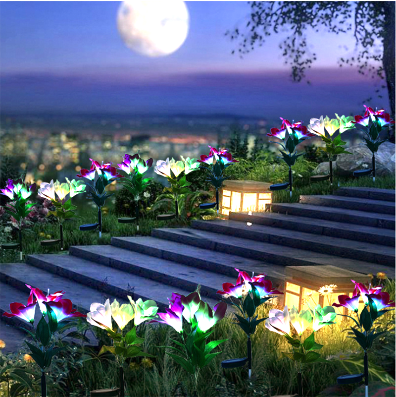 Artificial Lilies LED Garden Lights - Veooy