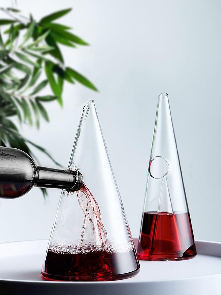 Wine Decanter Pyramid Glass