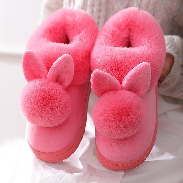 Double Comfy Bunny Slippers - Veooy