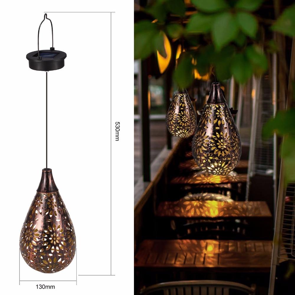 Milton - Solar Water Droplet Hanging Garden Lamp