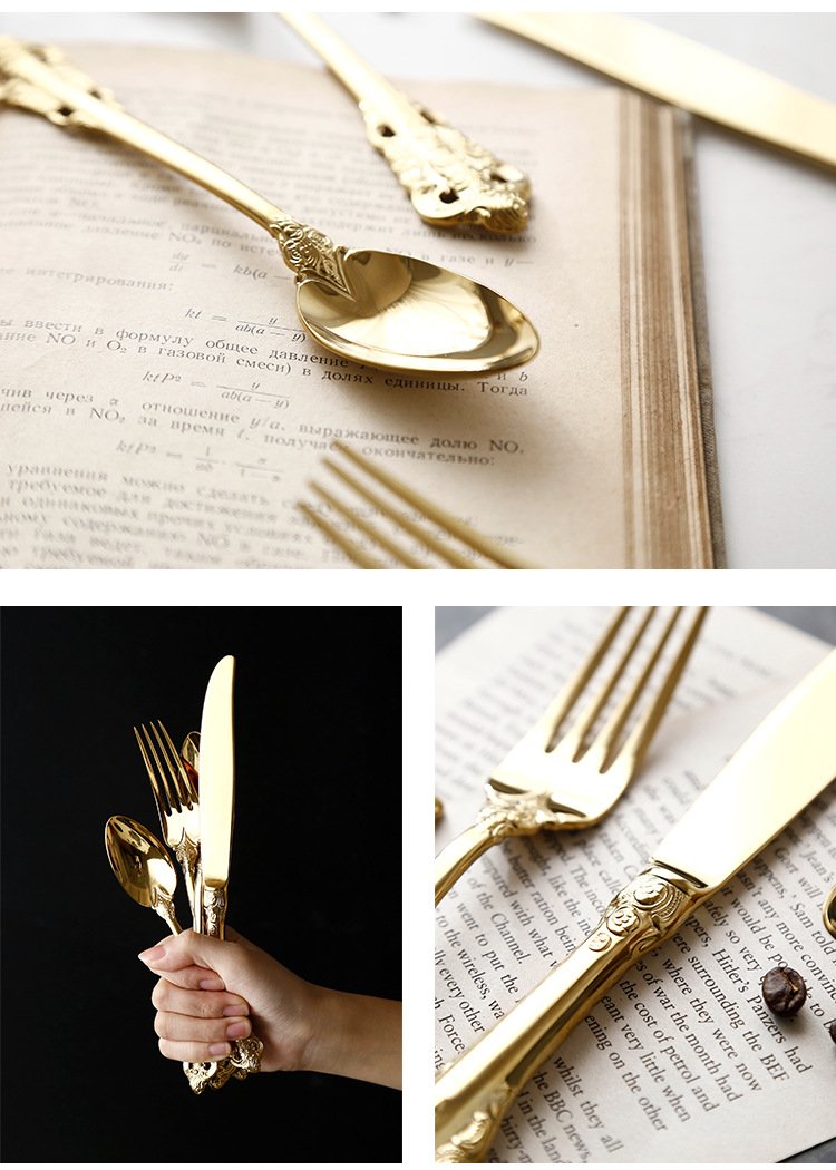 Royal Silver & Gold Cutlery Set