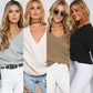 Bria - Deep V-Neck Knitted Sweater - Veooy