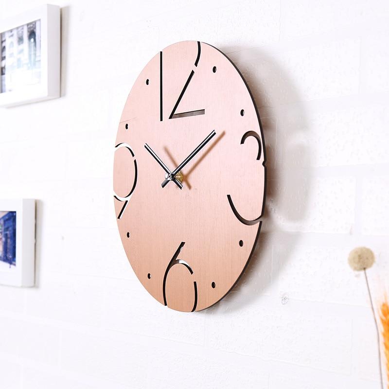 Perry - Number Hollow Out Wooden Clock