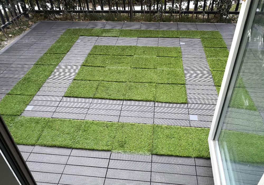 Grassly - Interlocking Artificial Grass Turf - Veooy