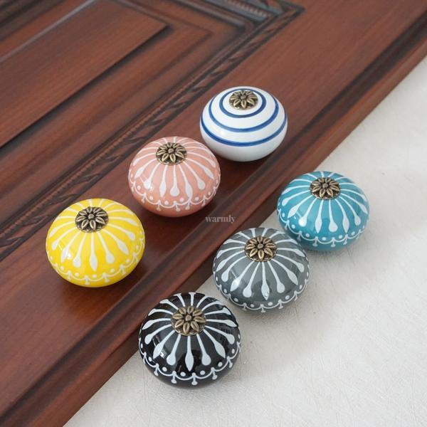 Anouk - Ceramic Macaroon Cupboard & Door Handle - Veooy