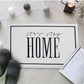 Let's Stay Home Welcome Mat