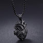 3D Anatomically Correct Heart Charm Necklace - Veooy