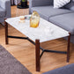 Fable - Faux Marble Top Living Room Coffee Table - Veooy