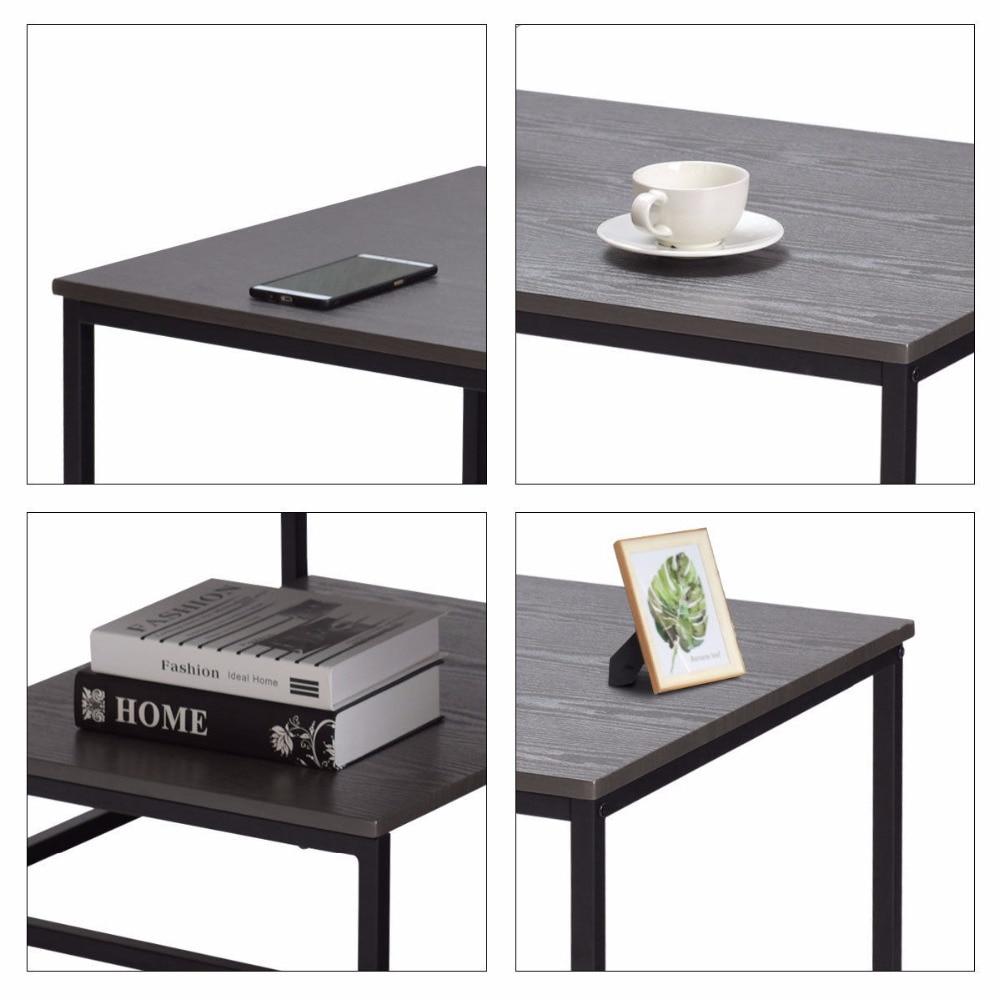 Cullen - Modern Nordic Living Room Coffee Table with Shelf - Veooy