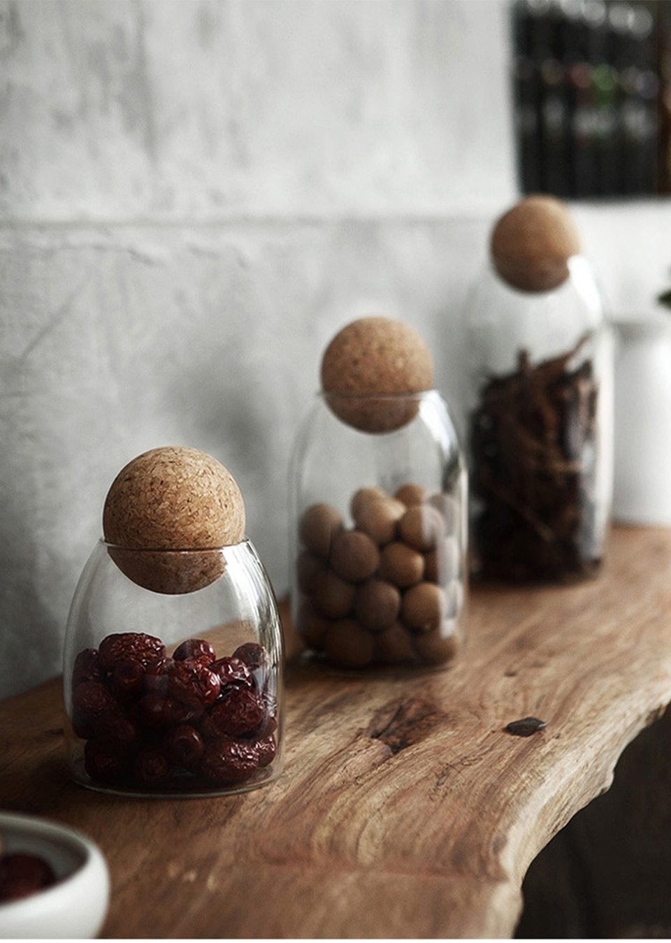 Palo - Modern Nordic Round Cork Storage Jar