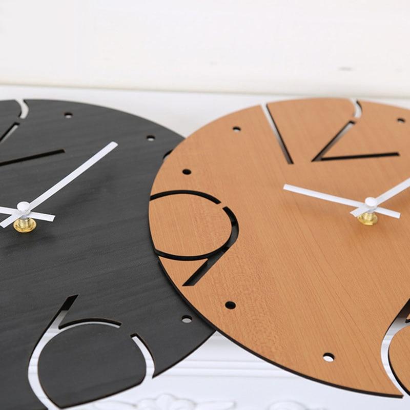 Perry - Number Hollow Out Wooden Clock