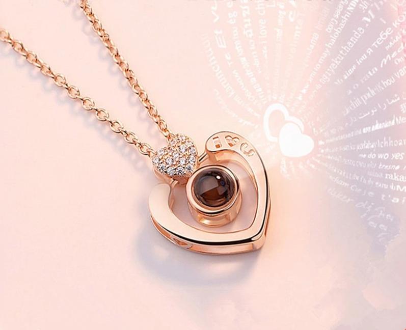 Amor - I Love You in 100 Languages Necklace - Veooy
