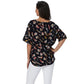 Womens Plus Size Short Sleeve Tops Floral Print Casual 100% Cotton Blouses