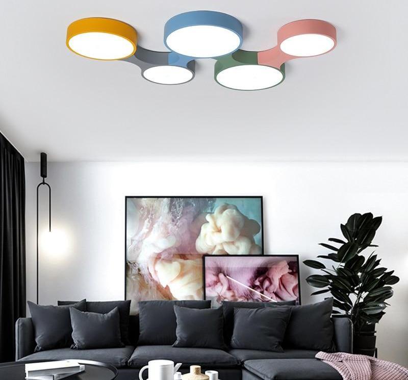 Cogs - Modern Nordic Colorful Ceiling Light - Veooy
