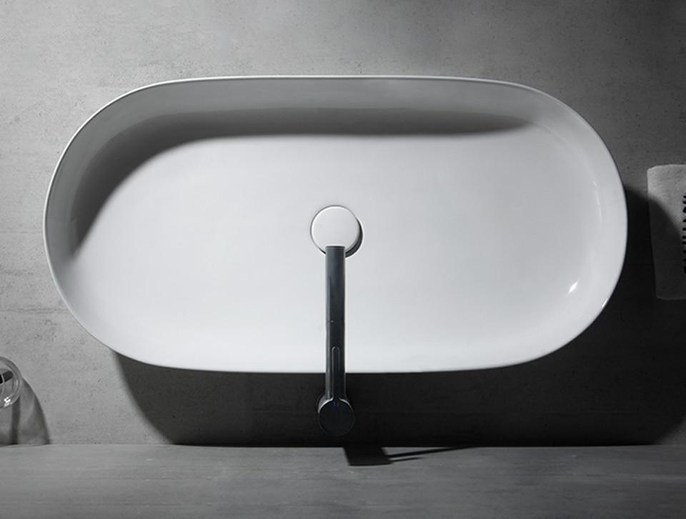 Rene - Modern Rounded Bathroom Sink