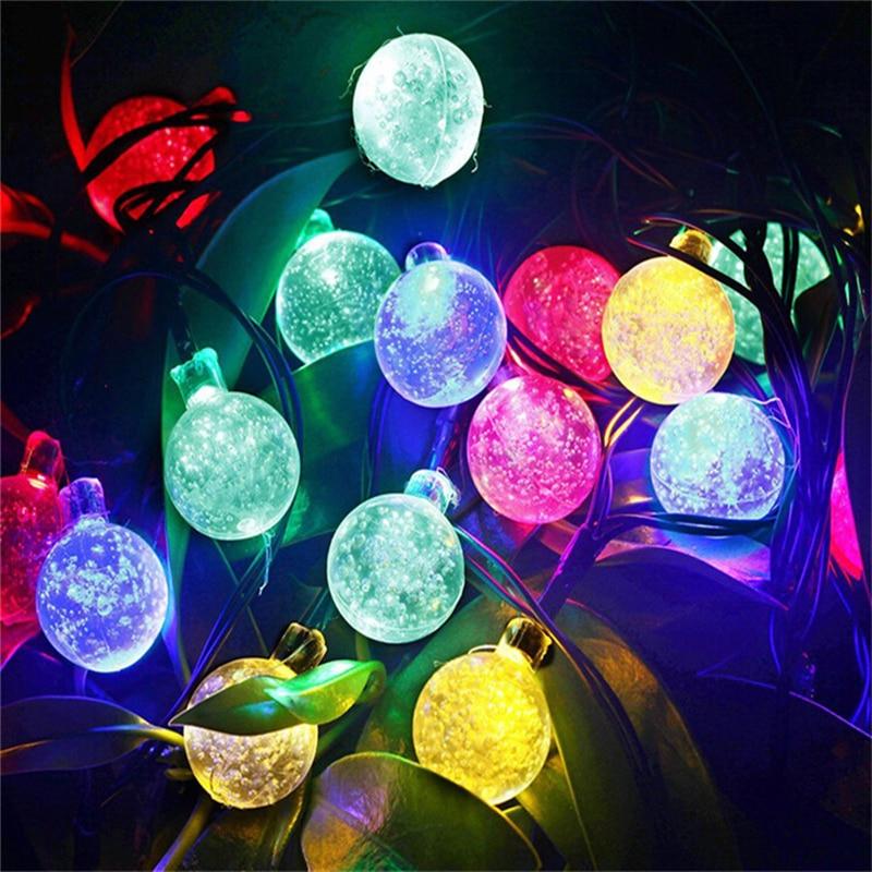 ColorSol - Solar Powered LED Globe String Lights - Veooy