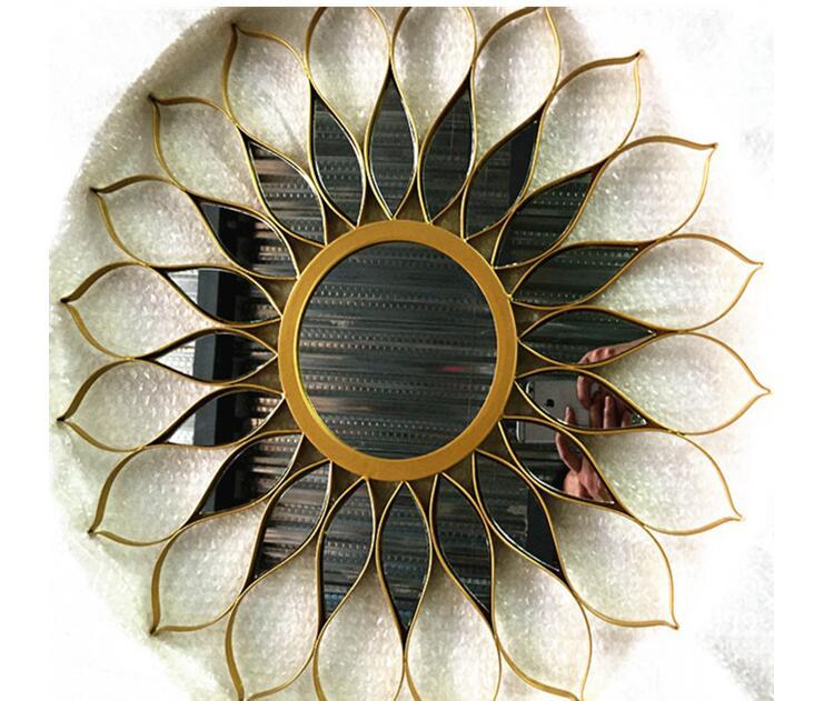 Amarilla - Iron Frame Sunflower Mirror - Veooy