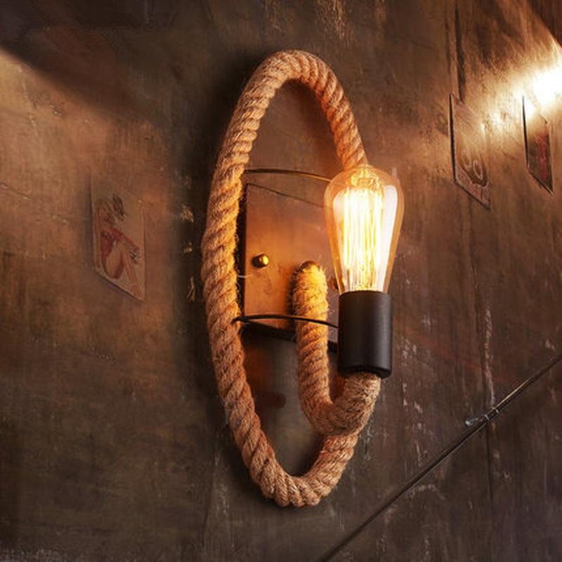 Clove - Round Rope Wrap Wall Lamp - Veooy