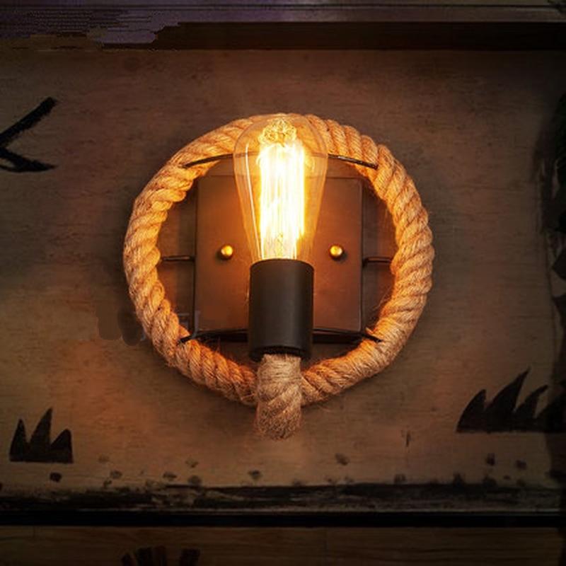 Clove - Round Rope Wrap Wall Lamp - Veooy
