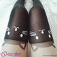 Cute Kitty Fake Over Knee Thigh High Tights SP130045 - Veooy