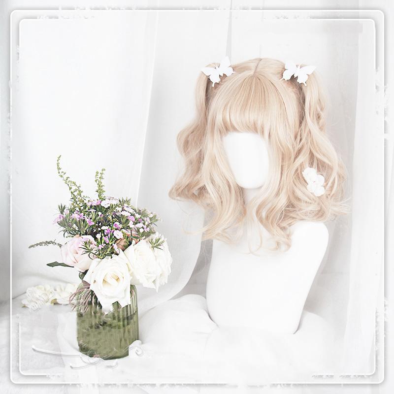 Cute Lolita Brown White Gradient Long/ Short Wig SP15494 - Veooy