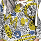 Women's Shift Dress Short Mini Dress Long Sleeve Printed Lace up Print Fall Spring V Neck Sexy Loose Yellow S M L XL XXL 3XL-0222830