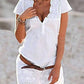 Women's Shift Dress Short Mini Dress Short Sleeve Eyelet Lace Summer Deep V Hot Belt Not Included White Khaki S M L XL XXL-0220810
