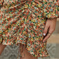 Women's Wrap Dress Short Mini Dress - Long Sleeve Print Print Fall Winter V Neck Casual Sexy Going out Lantern Sleeve Rainbow S M L XL